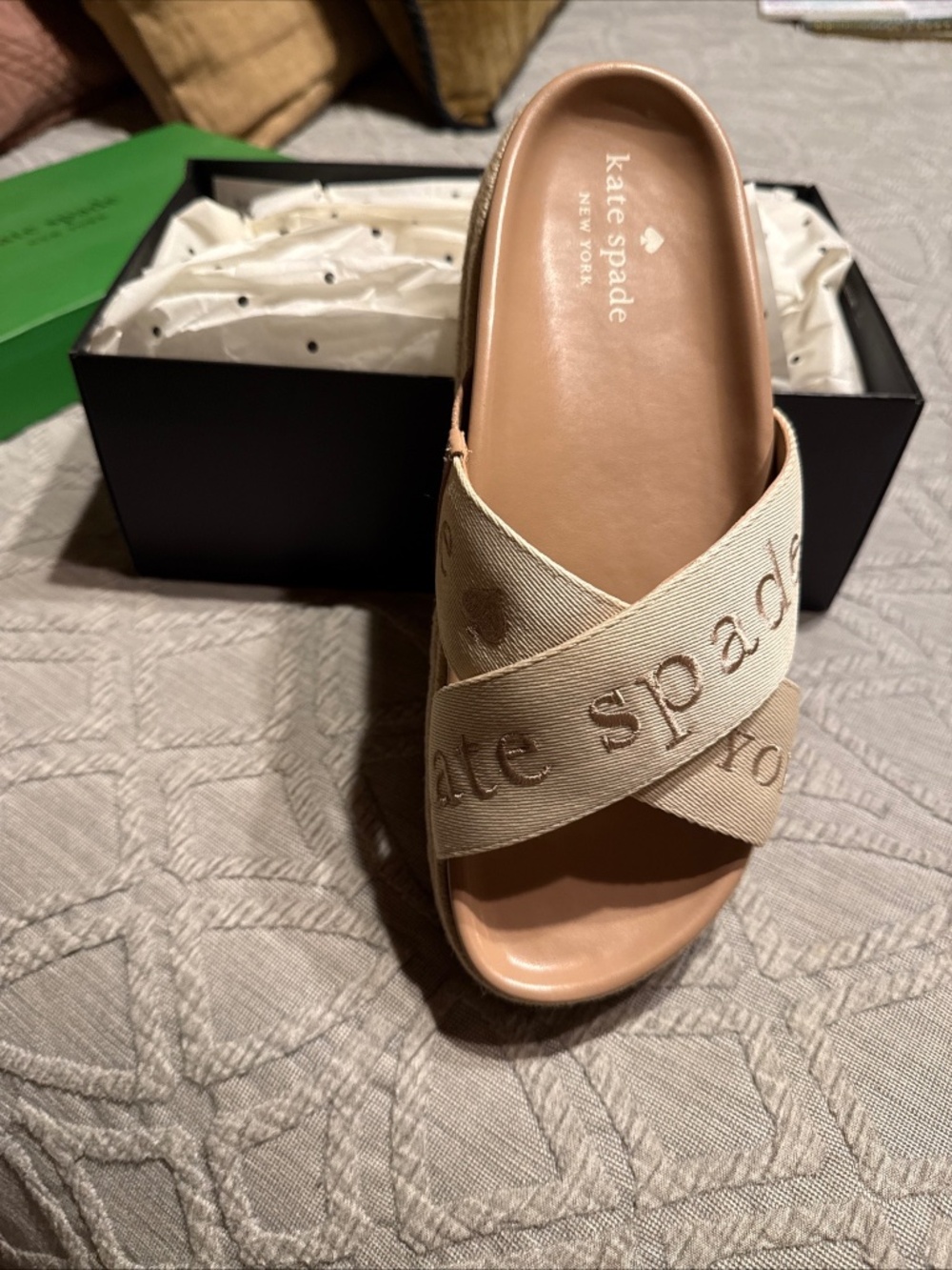 BRAND NEW IN BOX: Kate Spade Piper Flatform Espadrilles